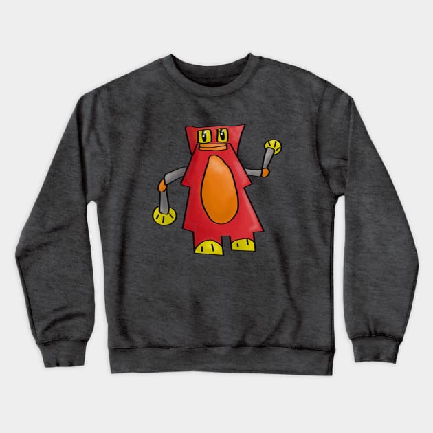 Robot or Monster? Crewneck Sweatshirt by creationoverload